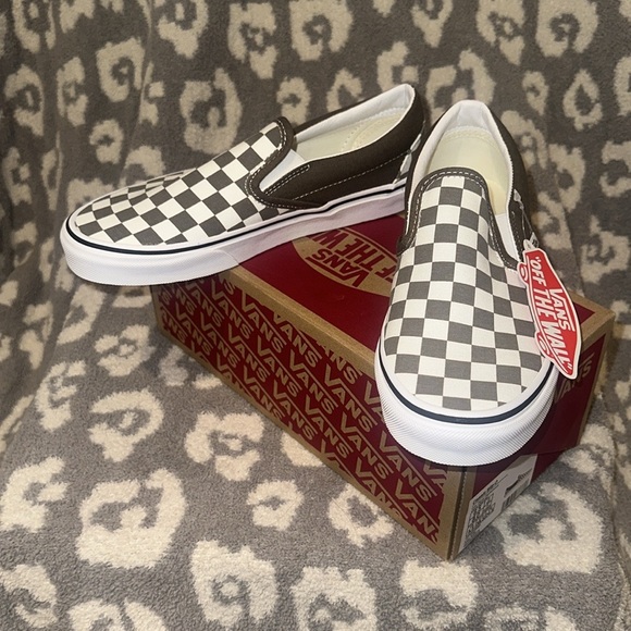 Vans Classic Slip-on Theory/Checkerboard Sneakers “Off the Wall” New 😍 - Picture 4 of 17